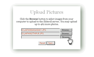 Upload Photos Interface